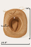 Trizchlor-Cowrie Shell Beaded String Straw Hat