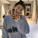 Trizchlor Embroidered cartoon sweater