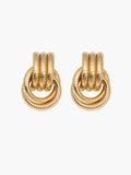 Trizchlor-Hoop Cross Earrings