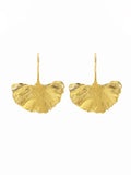 Trizchlor-Ginkgo Leaf Earrings