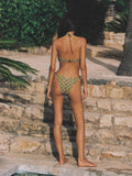 Trizchlor-Tropical Print Tie Side Bikini Set