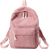 backpack inspo Schoolbag Women's Korean-Style Harajuku Regular Script Ulzzang High School Student Personality Corduroy Preppy Style Backpack Women's Backpack