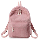 backpack inspo Schoolbag Women's Korean-Style Harajuku Regular Script Ulzzang High School Student Personality Corduroy Preppy Style Backpack Women's Backpack