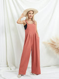 Trizchlor-Women Jumpsuits Summer Bohemian Wide Leg Loose Gradient and Ethnic Print Overalls Sleeveless Baggy Hippie Cami Jumpsuit Rompers