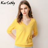 Trizchlor Half Sleeve Knitted Blouse Women Summer 2021 Ladies V-neck Blouses Blouse Knitted Womens Tops And Blouses Plus Size