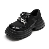 Trizchlor Women Platform Sneakers Chunky Heels Designer Luxury Shoes Thick Bottom Goth Casual Shoes Women's Comfort Breathable Loafers