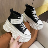 Platform Sneakers Women Autumn Ladies Wedges Casual Shoes For Woman Breathable Sports Dad Shoes 8cm